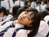 路上で寝る女性　東京都　千代田区　2023年06月25日
